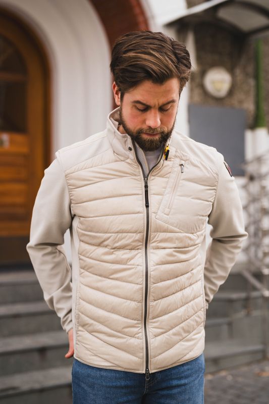 Jayden Man Fleece/Nylon Jacket Pelican 