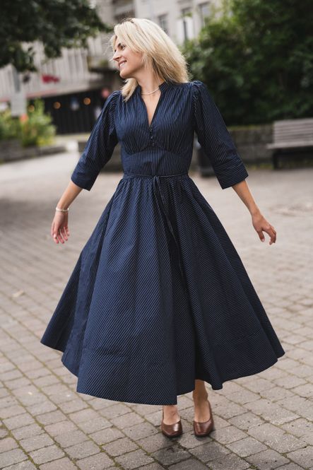 Hovedbilde Maria Dress Pinstripe 