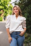 Hovedbilde Roella Heavy Sateen Blouse Pearl 