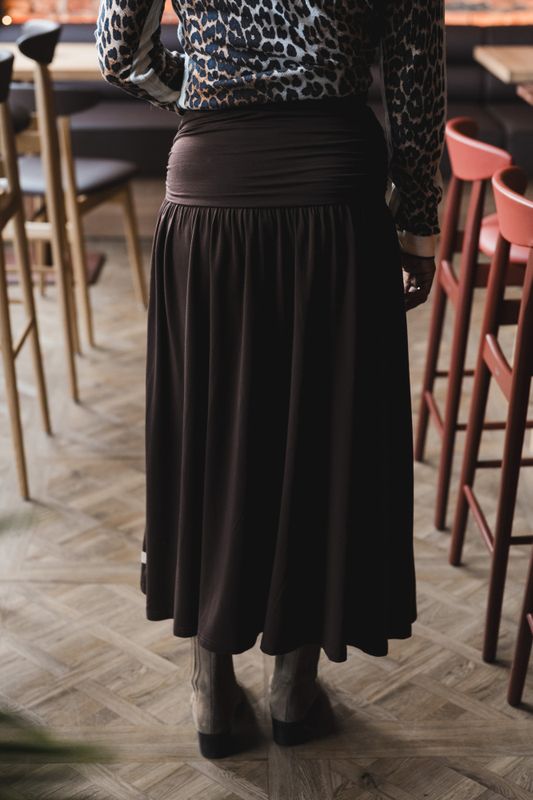 Jersey Skirt Brown 