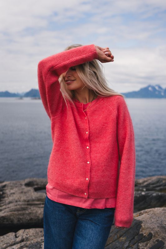 Amalie Cardigan Tea Rose 