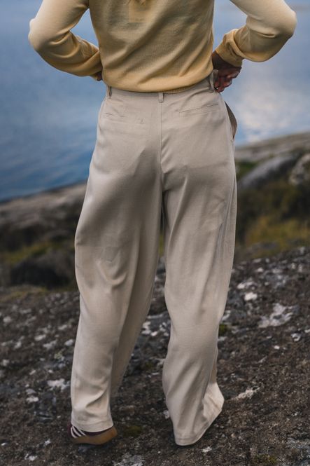 Hovedbilde Wide Linen Trousers Ecru 