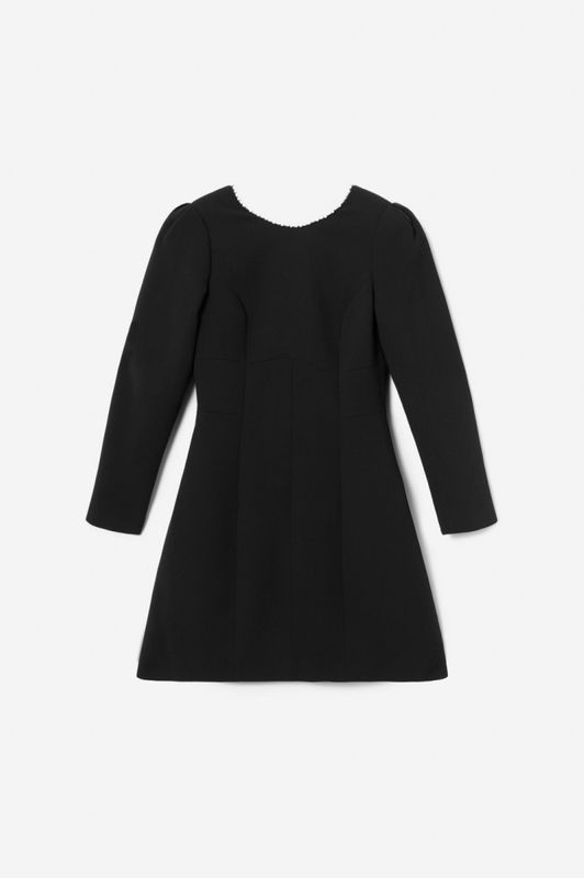 Nathalie Pearl Dress Black 