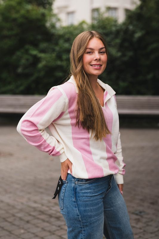 Basile Sportive Stripe Pink/Cream 