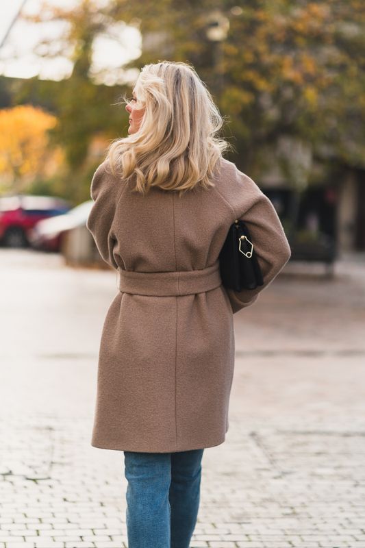 Wool Coat Mid Taupe