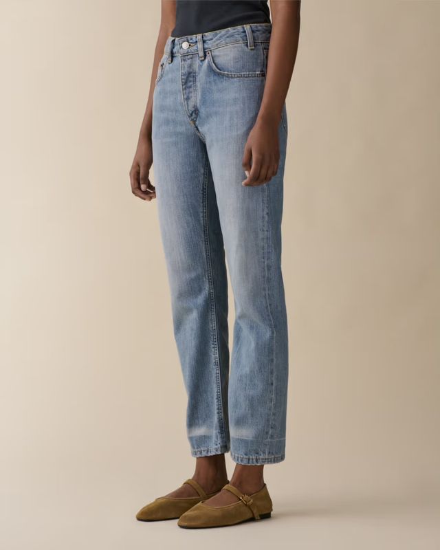 Sisli Cropped Light Blue Righe