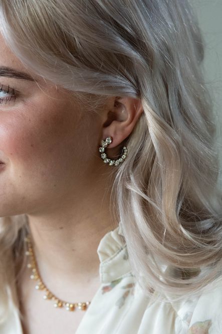 Hovedbilde Mini Angie Earrings Gold Crystal 