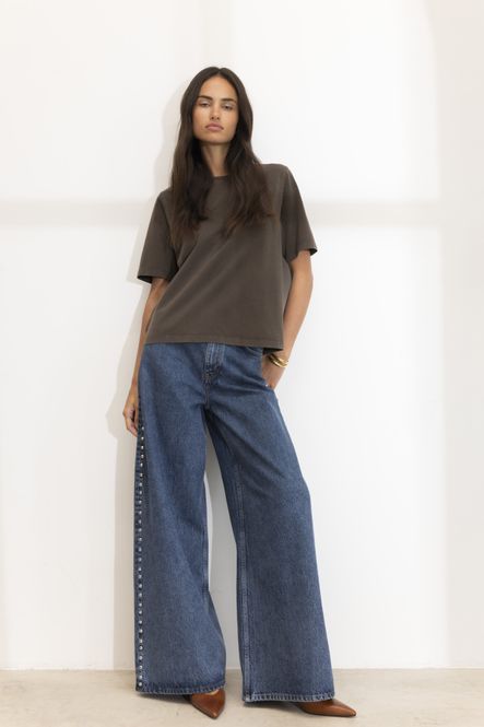 Hovedbilde Bailey Studs Washed Dark Blue 