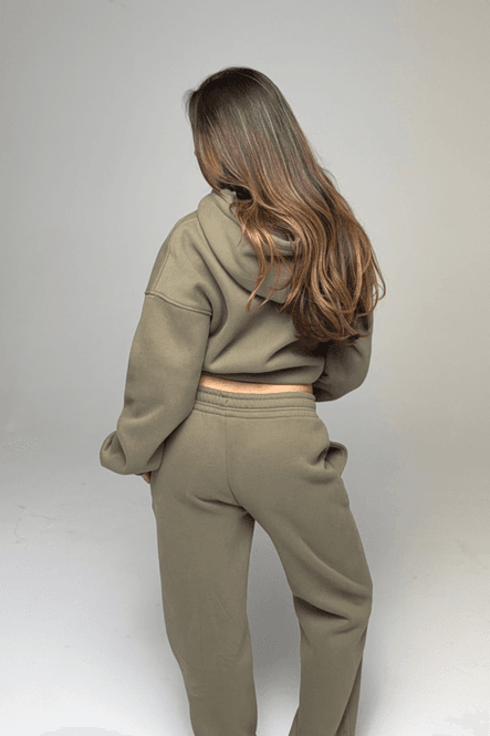 Hovedbilde Signature Oversized Zip Hoodie Olive 