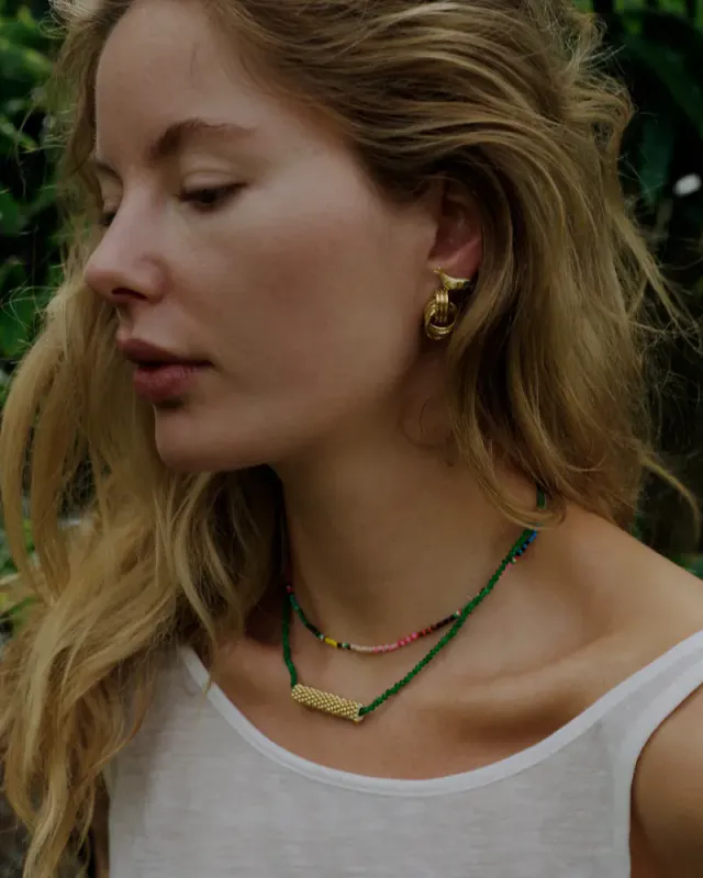 Triplet Earring Gold 