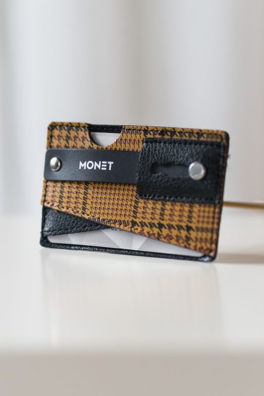 Monet Houndstooth Black 
