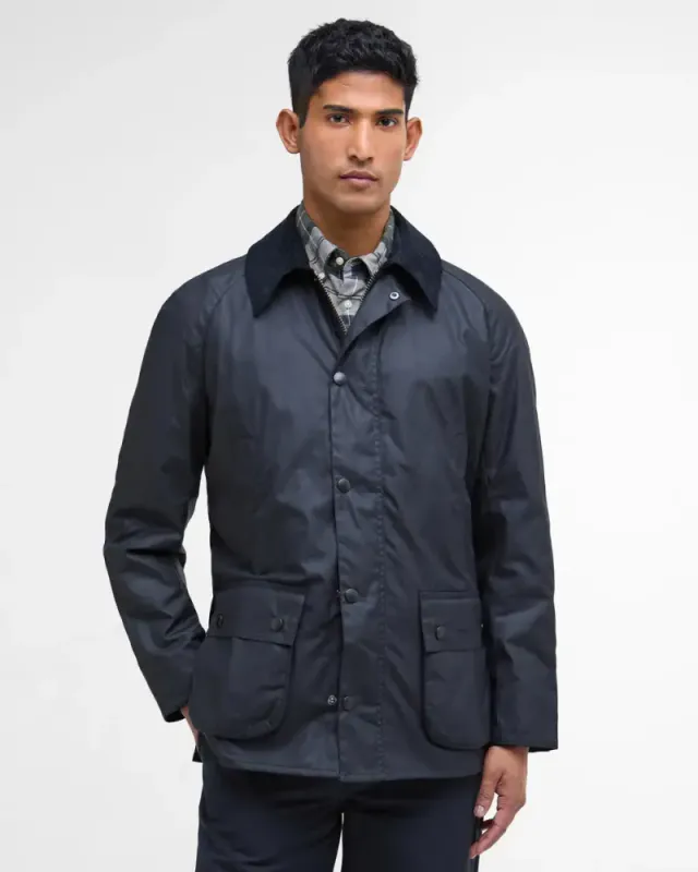 Ashby Wax Jacket Navy 
