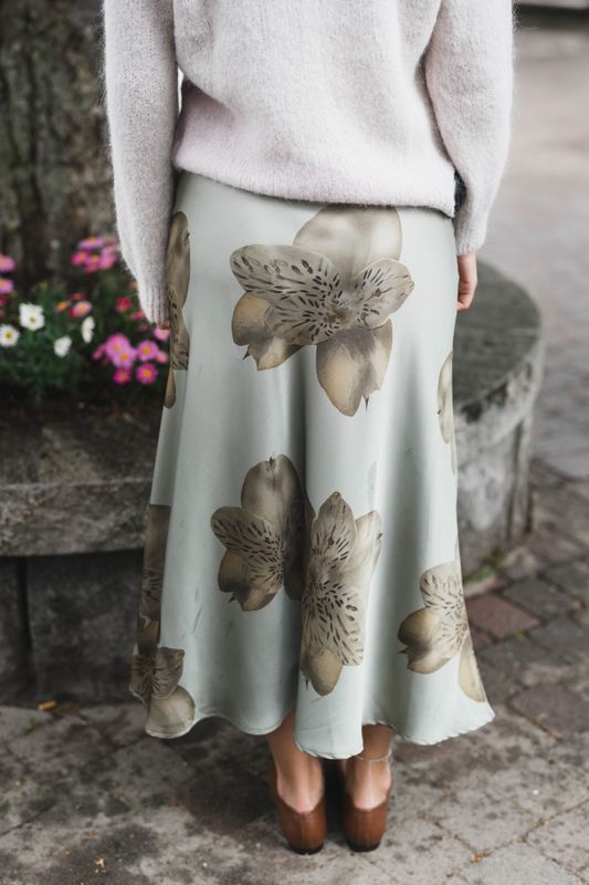 Bovary Misty Orchid Skirt Smoke Green