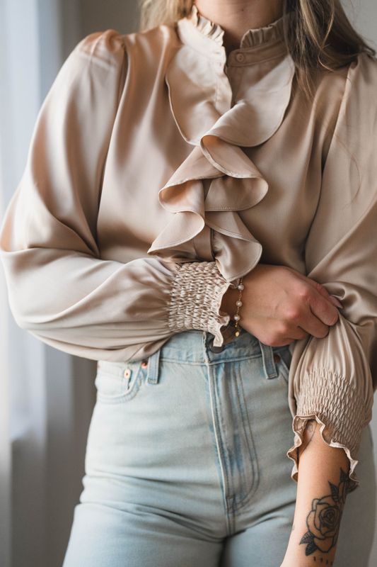 Zamola Blouse Dark Sand 