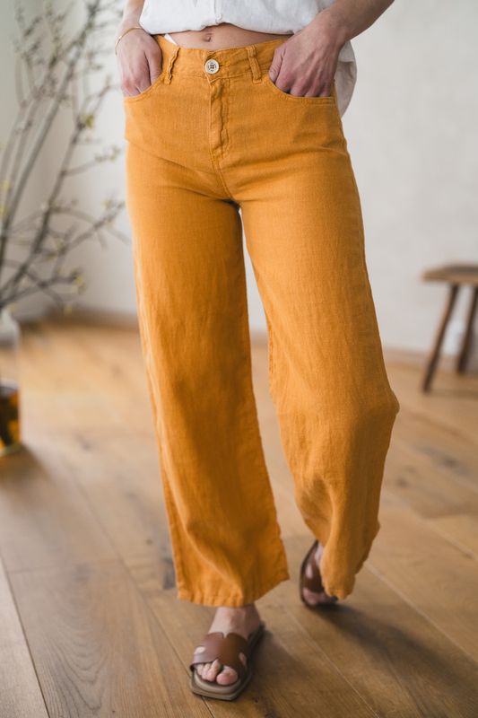 Culotte Linen Colour Topaz