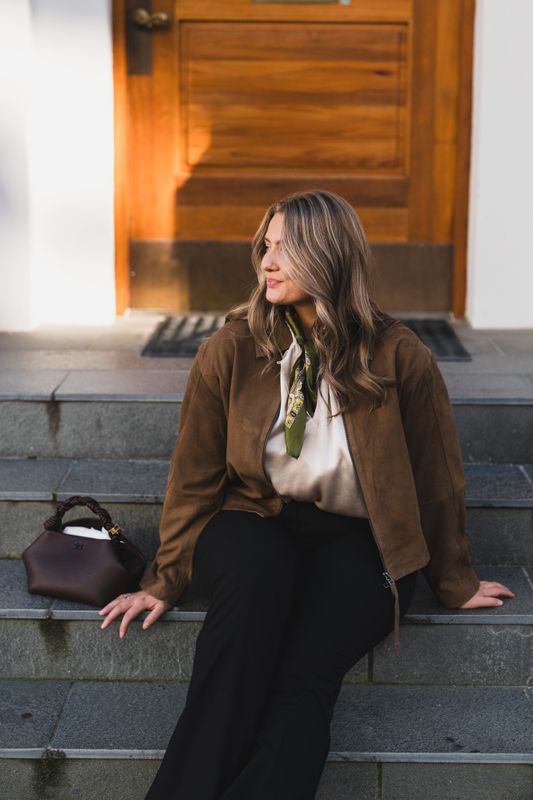 Salera LS Suede Jacket Sepia 