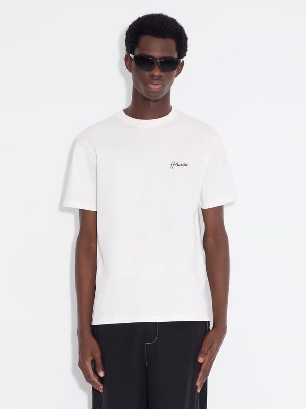 Tucker Embroidery Tee White 