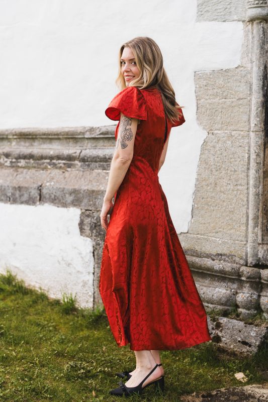 Addison Jacquard Red 