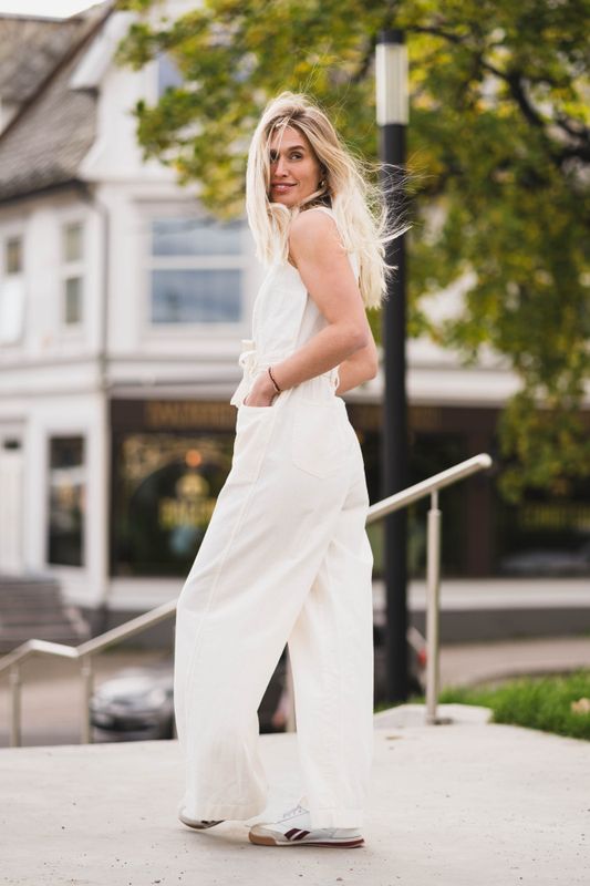 Boatneck Jumpsuit Natural 