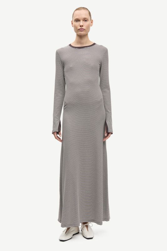 Salinas LS Dress 7542 Mulch Stripe 