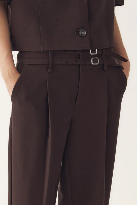 Darryl HW Pants Chocolate 