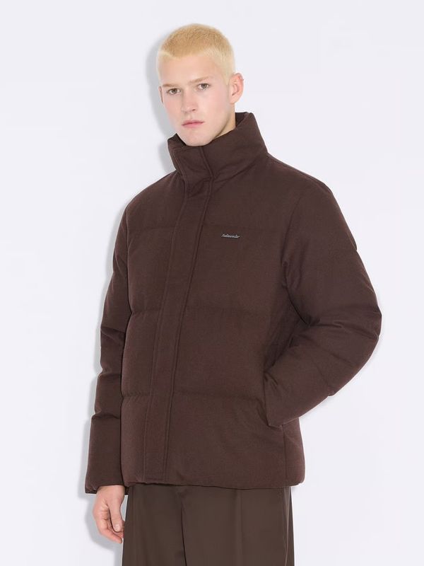 M Tech Wool Down Jacket Dark Brown 