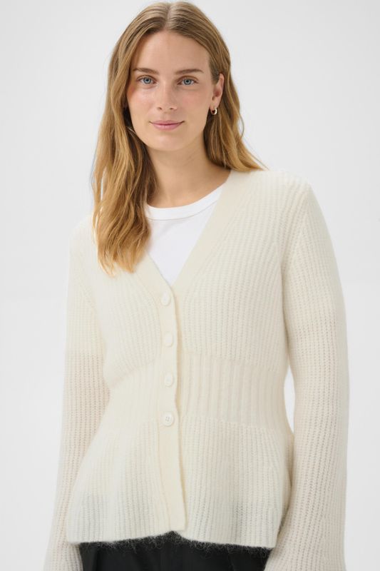 Domino Cardigan Eggnog 