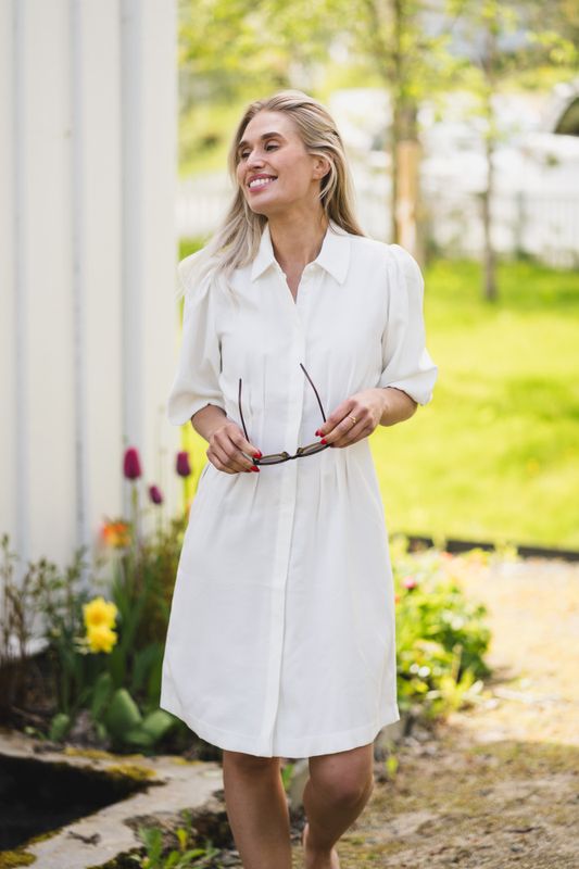 Asana 2/4 Dress Egret 