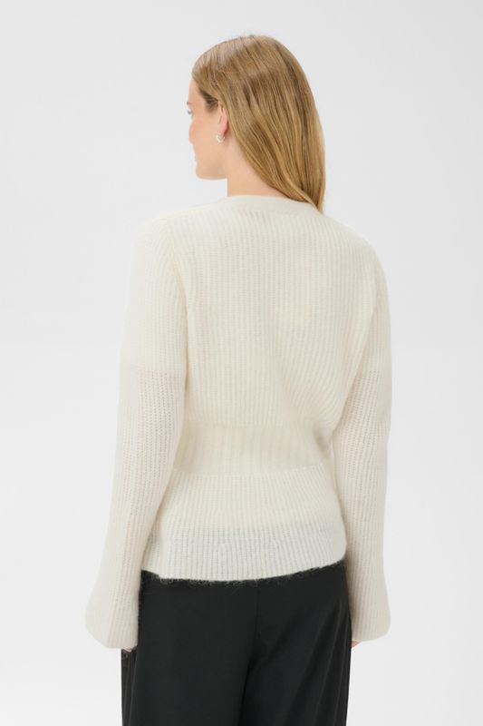 Domino Cardigan Eggnog 