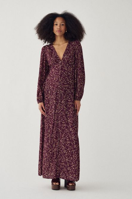Hovedbilde Lilith Maxi Dress Donata Winetasting Print 