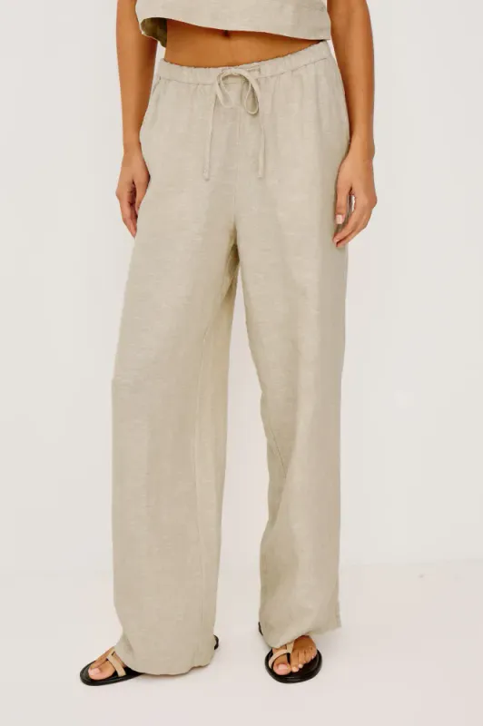 Emmie Pant Heathered Flax