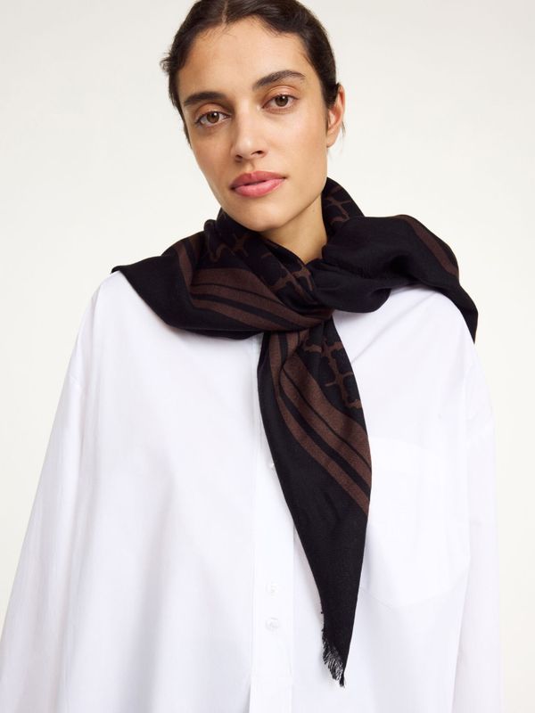 Cornelis Wool Scarf Dark Chokolate