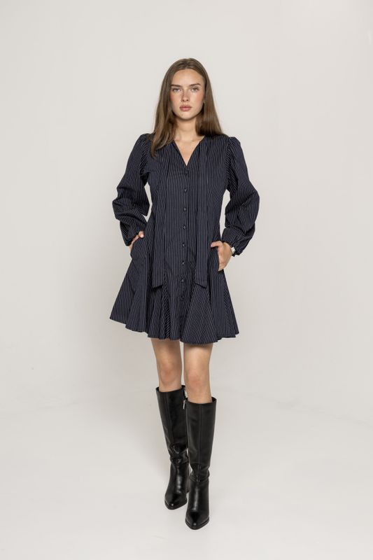Vivienne Dress Pinstripe