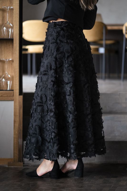 Karly HW Skirt Black 