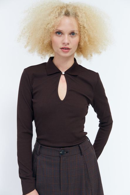 Hovedbilde Isabellcras Blouse Chocolate Brown 
