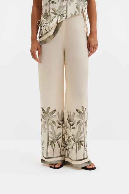 Hovedbilde Izabelle High Waist Wide Pants Palm 