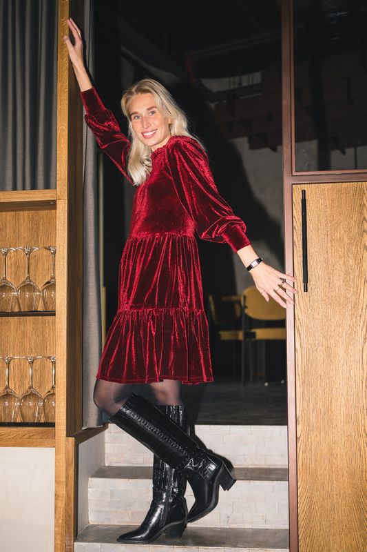 Viggase Dress Pomegranate 