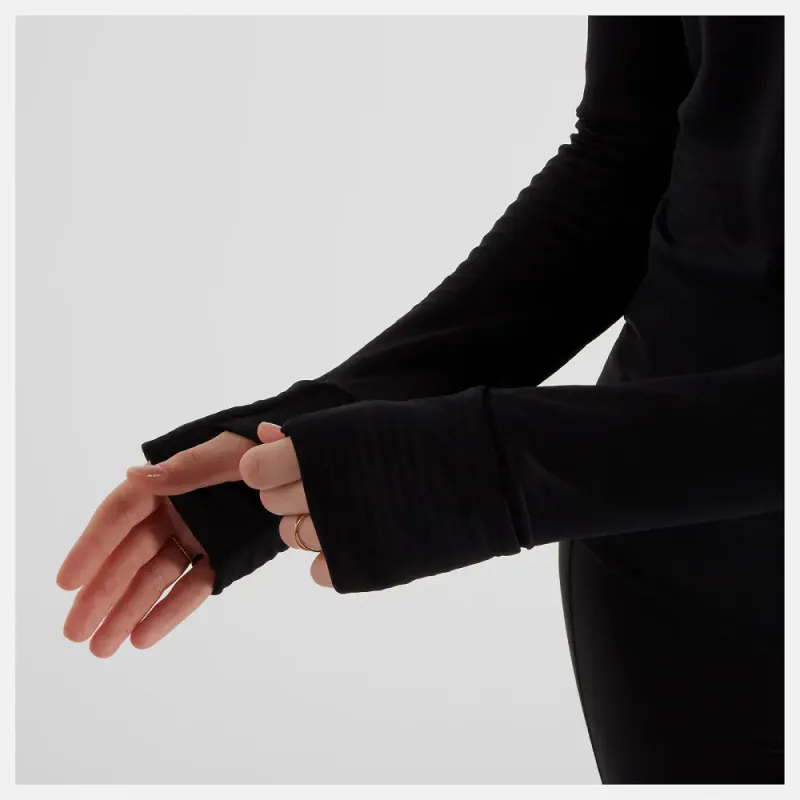 RC Essential Heat Grid 1/2 Zip Black 