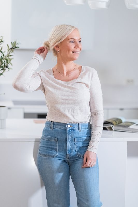 Jacksonville Longsleeve Cream Melange 