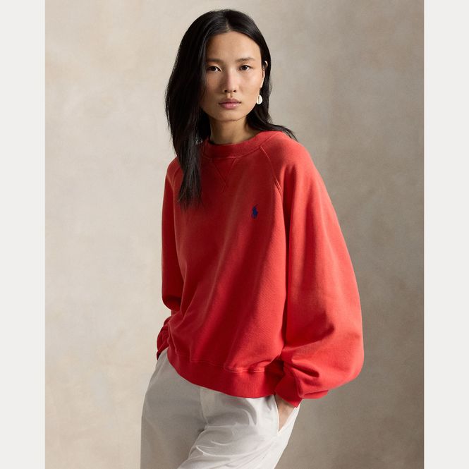 Hovedbilde Lightweight Fleece Crewneck Bright Hibiscus 