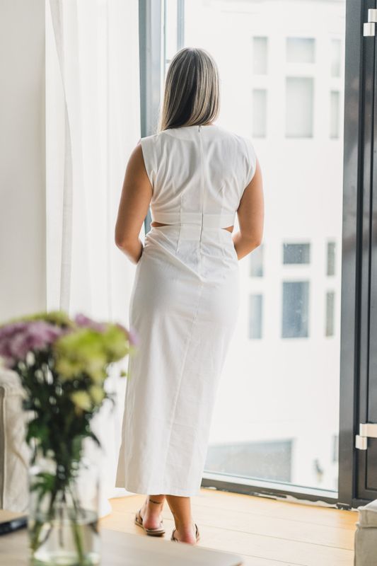 Riviera Dress Offwhite 