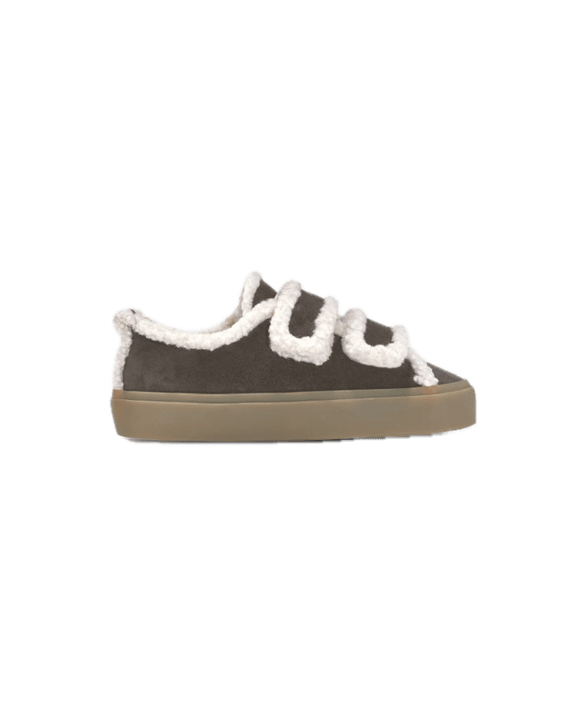 Shearling Low Velcro Dark Brown 