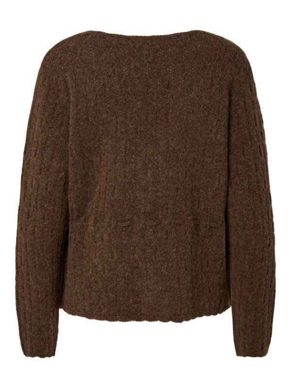 Mellis LS Alpaca Blend Knit Cardigan Carafe Melange 