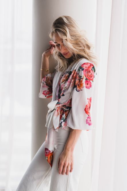 Hovedbilde Elena Blouse Fiori Blanc 