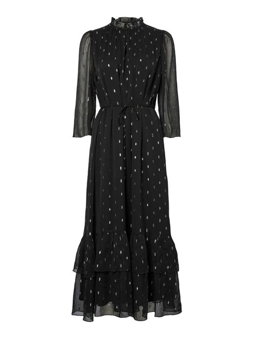 Hovedbilde Mena 3/4 Long Dress Black W. Silver Dots 