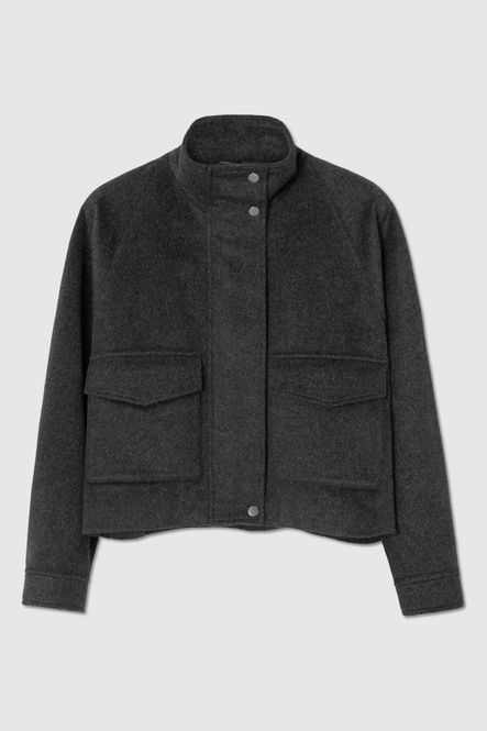 Hovedbilde Wool/Silk Short Jacket Antracite