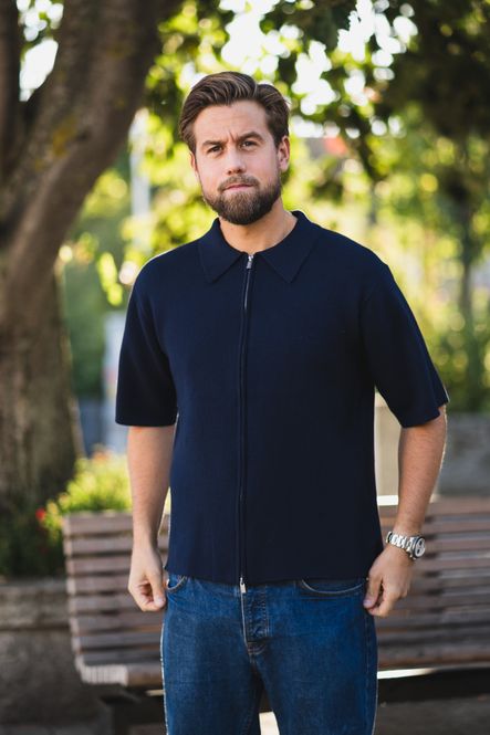 Hovedbilde Summer Knit Zip Through Navy 