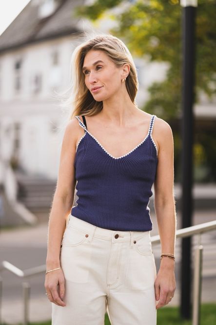 Hovedbilde Crochet Trim Tank Graystone