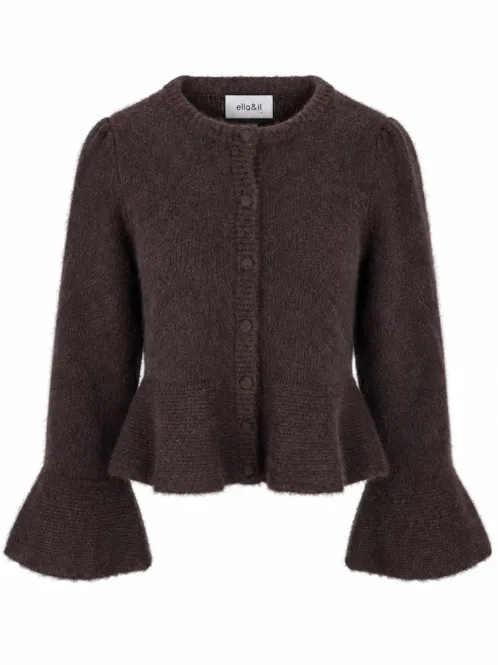 Hovedbilde Maren Chunky Cardigan Dark Brown 