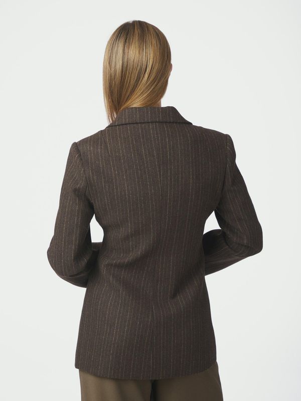 Bowie Stripe Blazer Brown 